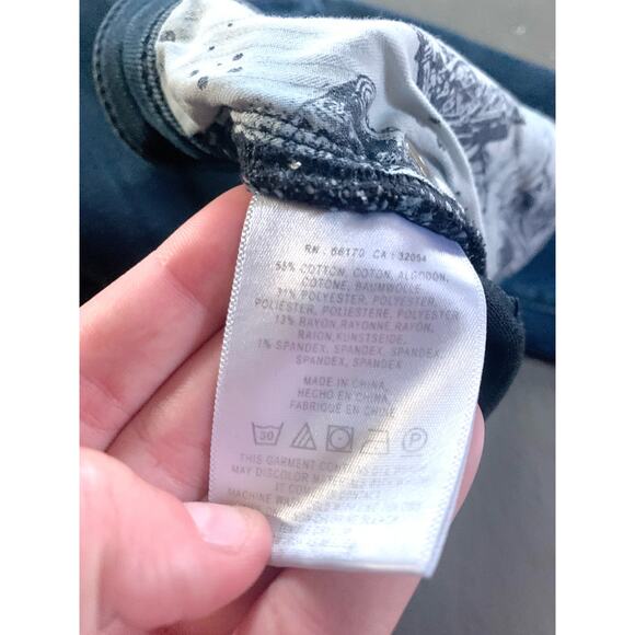 Anthropologie Pilcro Script Dark Wash Skinny Jeans Size 27 - Picture 9 of 9